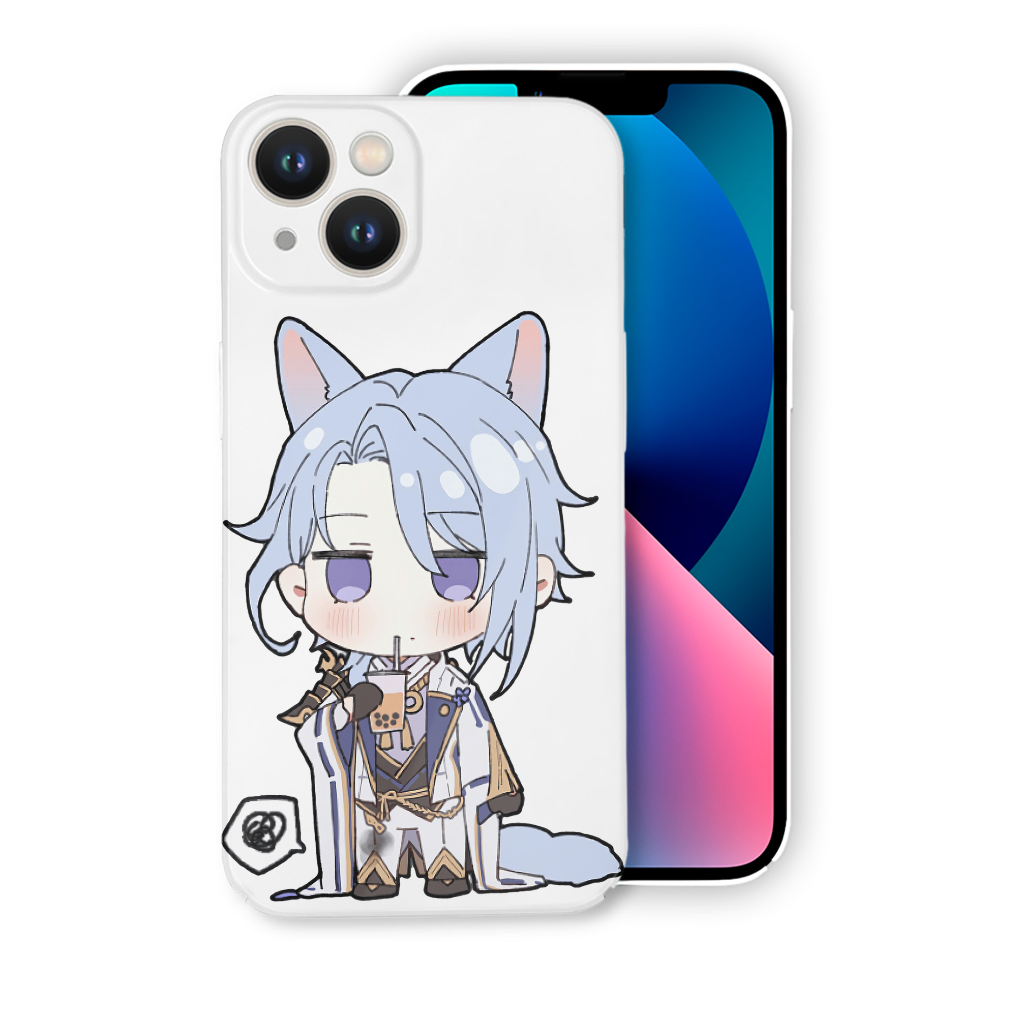 げんし神 神里綾人 かみさとあやと genshin Kamisato Ayato 【iPhone 14シリーズ対応】ハードケース